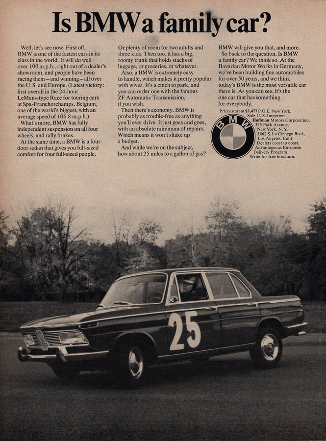 BMW-1800TI Is BMW a family car?-Magazine-Ad