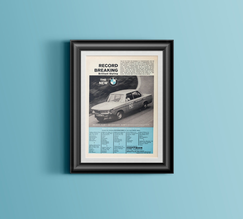 BMW-1800TI Record Breaking-Magazine-Ad
