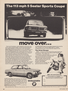 BMW-2002 113mph 5 Seater-Magazine-Ad