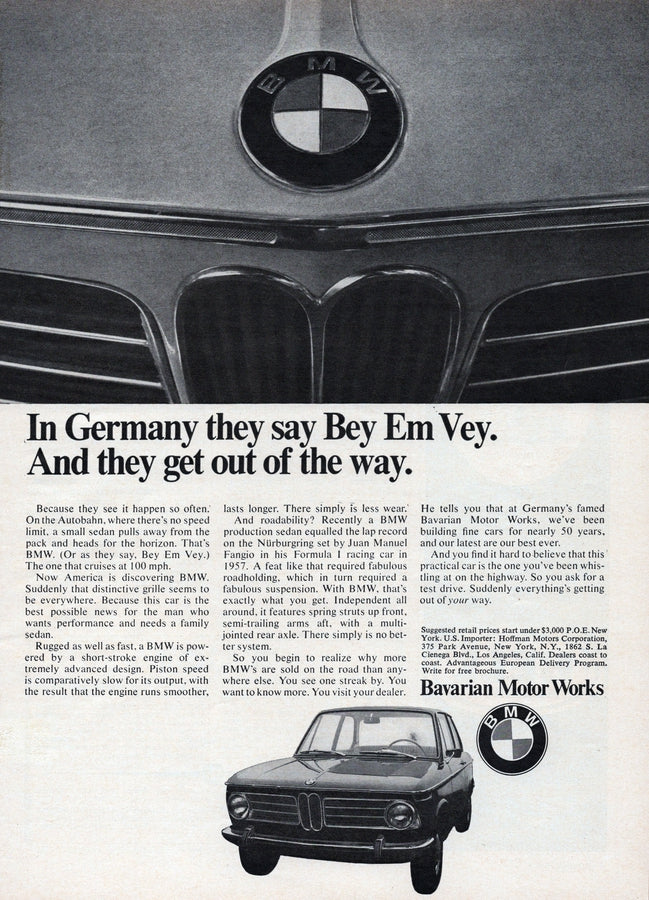 BMW-2002 Bey Em Vey-Magazine-Ad