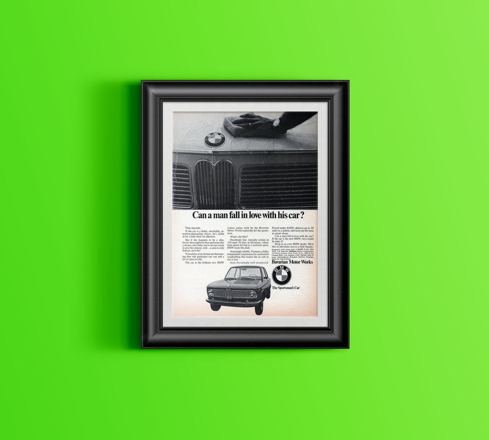 BMW-2002 Can a man fall in love with his car?-Magazine-Ad