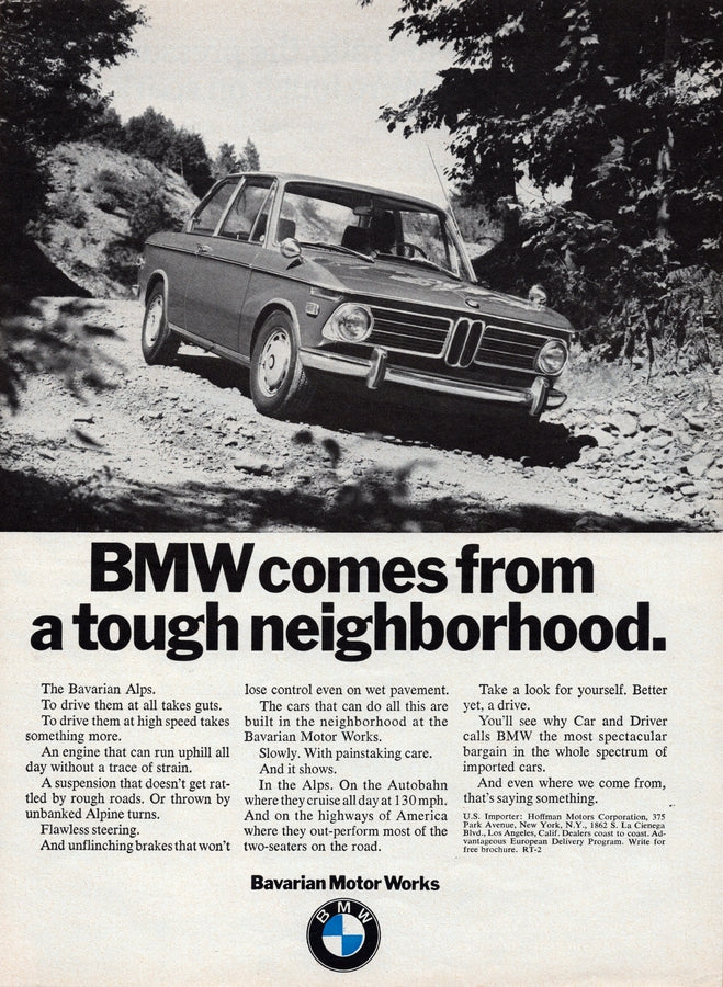 BMW-2002 Comes From a Tough Neighborhood-Magazine-Ad