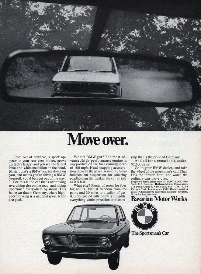 BMW-2002 Move Over-Vintage-Print-Magazine-Ad-BIMMERtips.com
