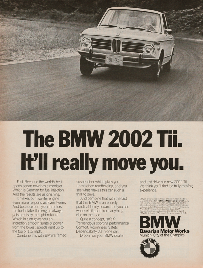 BMW-2002 Tii It'll Really Move You-Magazine-Ad
