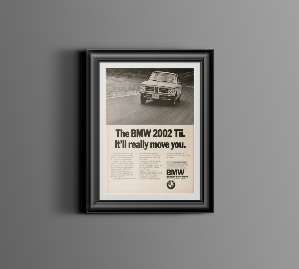 BMW-2002 Tii It'll Really Move You-Vintage-Print-Magazine-Ad-BIMMERtips.com