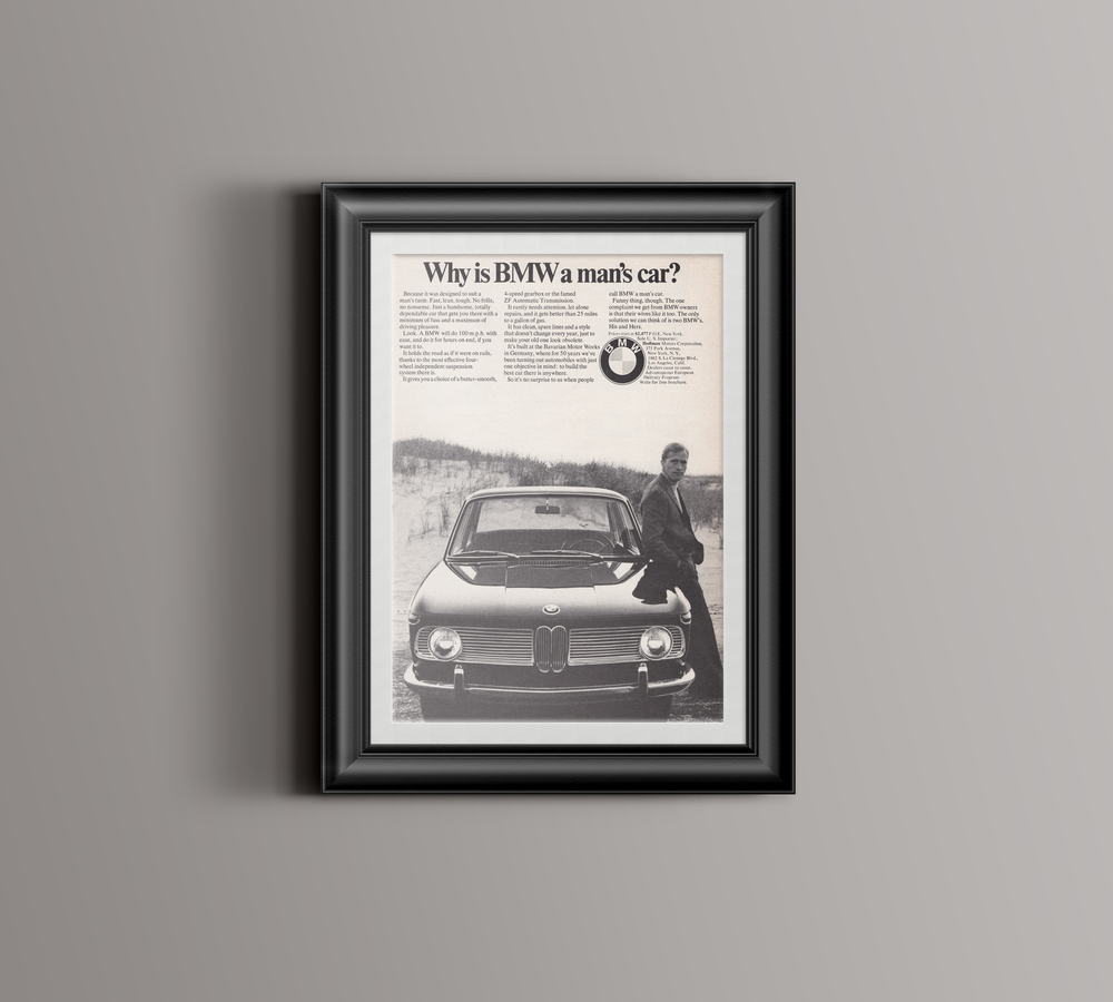 BMW-2002 Why is BMW a man's car?-Magazine-Ad