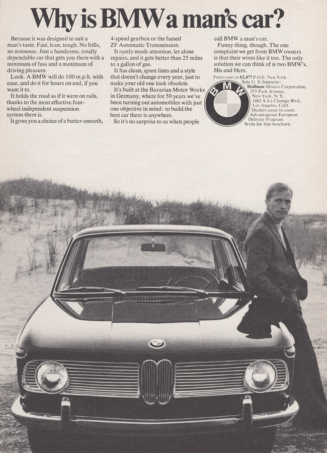BMW-2002 Why is BMW a man's car?-Magazine-Ad