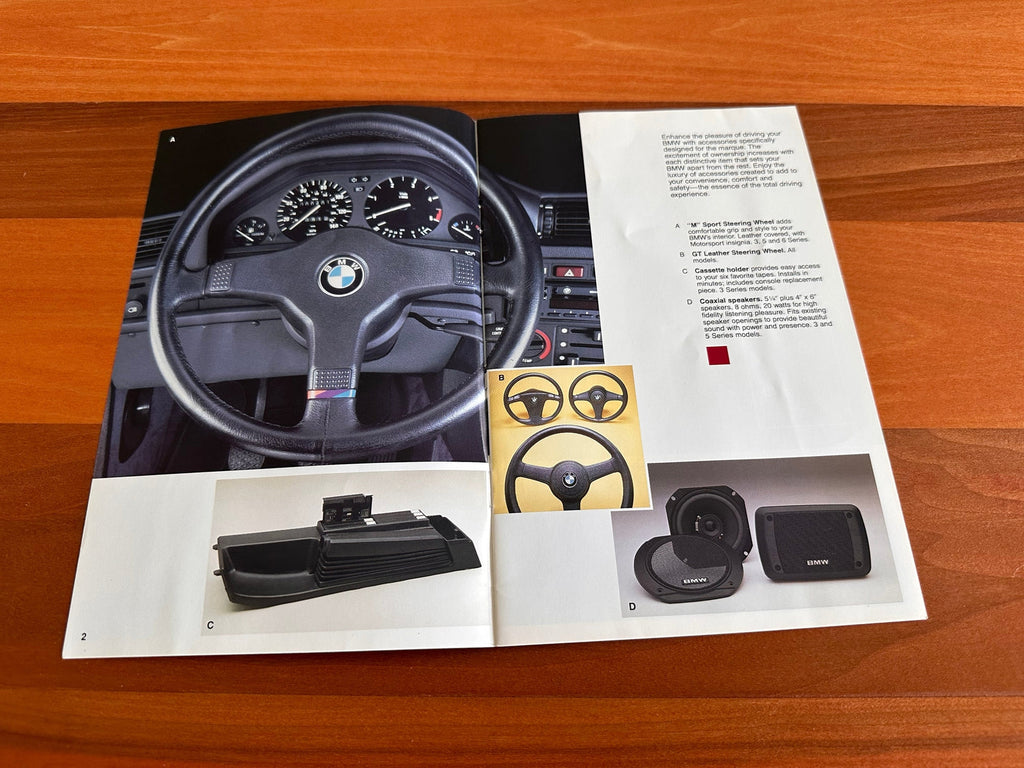 BMW-Accessories Catalog, 1986-Dealership-Sales-Brochure