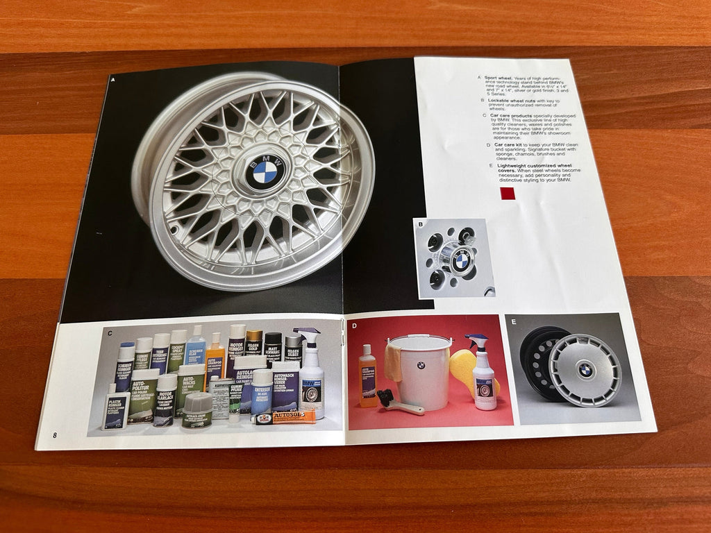 BMW-Accessories Catalog, 1986-Dealership-Sales-Brochure
