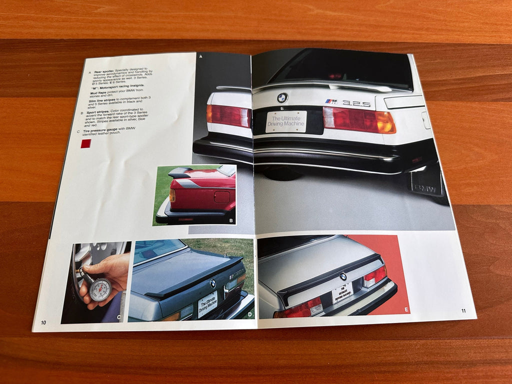 BMW-Accessories Catalog, 1986-Dealership-Sales-Brochure