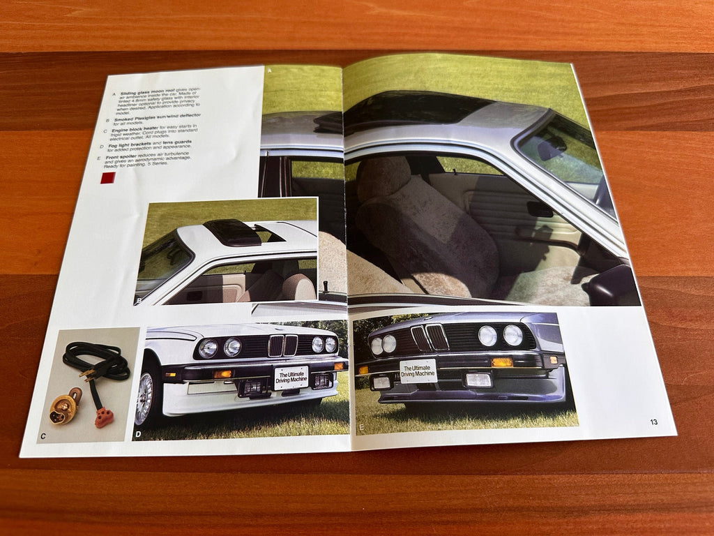 BMW-Accessories Catalog, 1986-Dealership-Sales-Brochure
