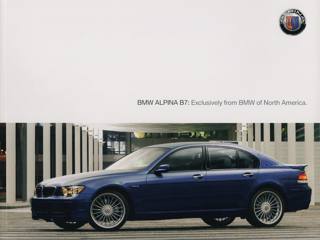 BMW-Alpina B7, 2007-Dealership-Sales-Brochure