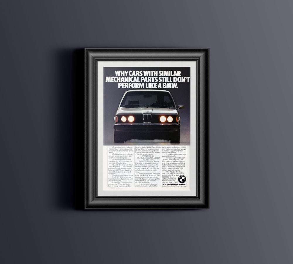 BMW-E21 320i Mechanical Parts-Magazine-Ad