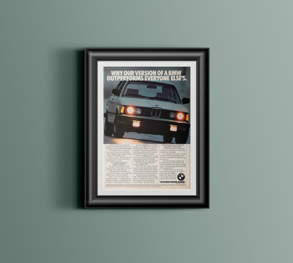 BMW-E21 320i Outperforms-Magazine-Ad