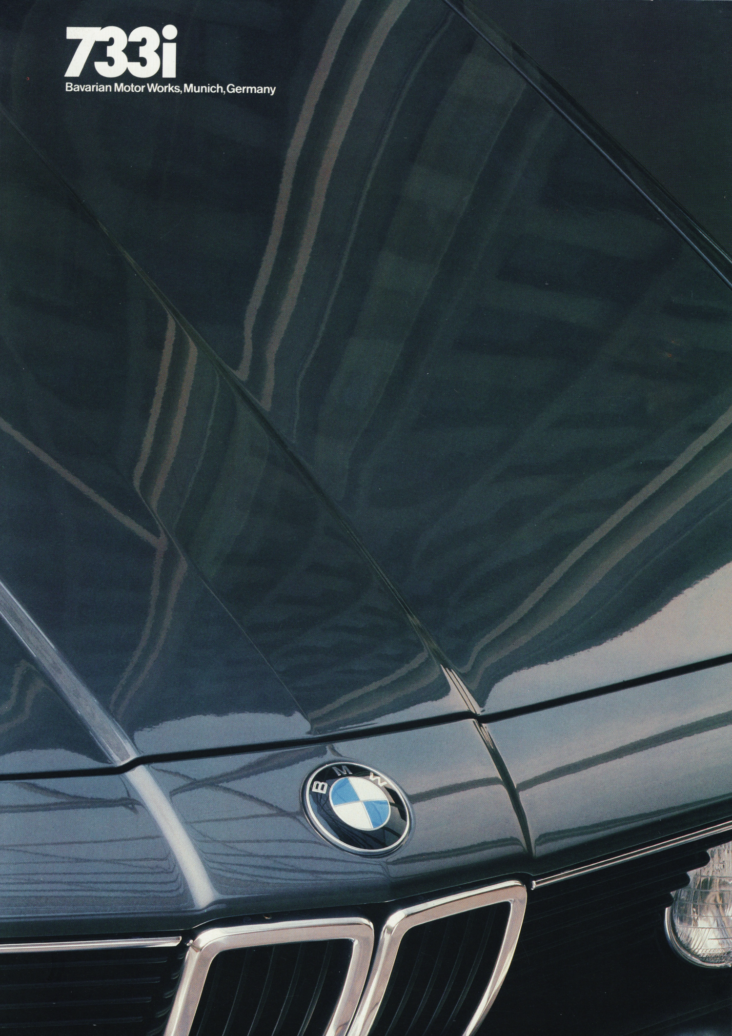 BMW-E23 733i, 1982 Foldout-Dealership-Sales-Brochure
