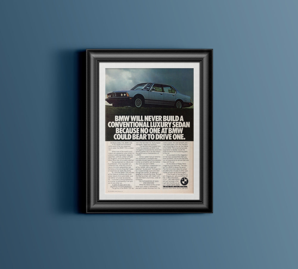 BMW-E23 733i Luxury Sedan-Magazine-Ad