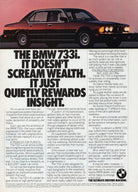 BMW-E23 733i Rewards Insight-Magazine-Ad