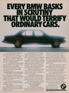 BMW-E23 735i Bask in Scrutiny-Magazine-Ad