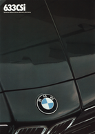 BMW-E24 633CSi, 1982 Foldout-Dealership-Sales-Brochure