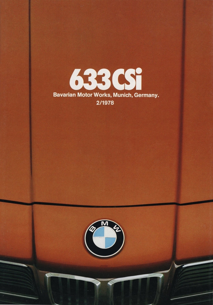 BMW-E24 Coupe, 1978-Dealership-Sales-Brochure