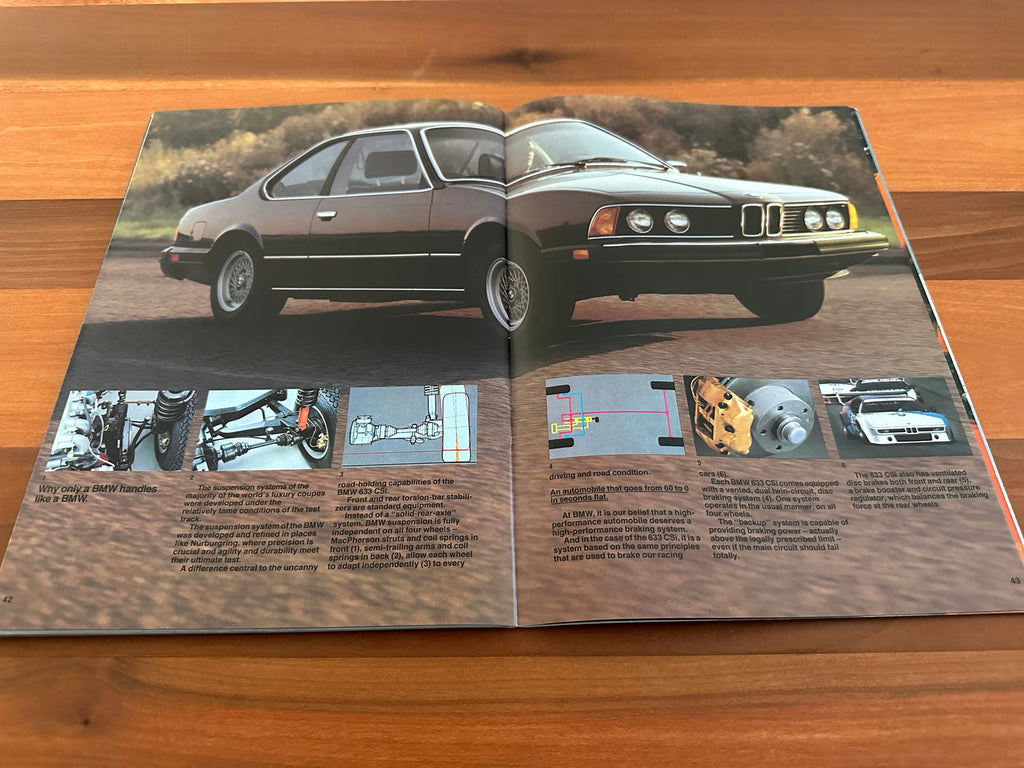 BMW-E24 Coupe, 1981-Dealership-Sales-Brochure
