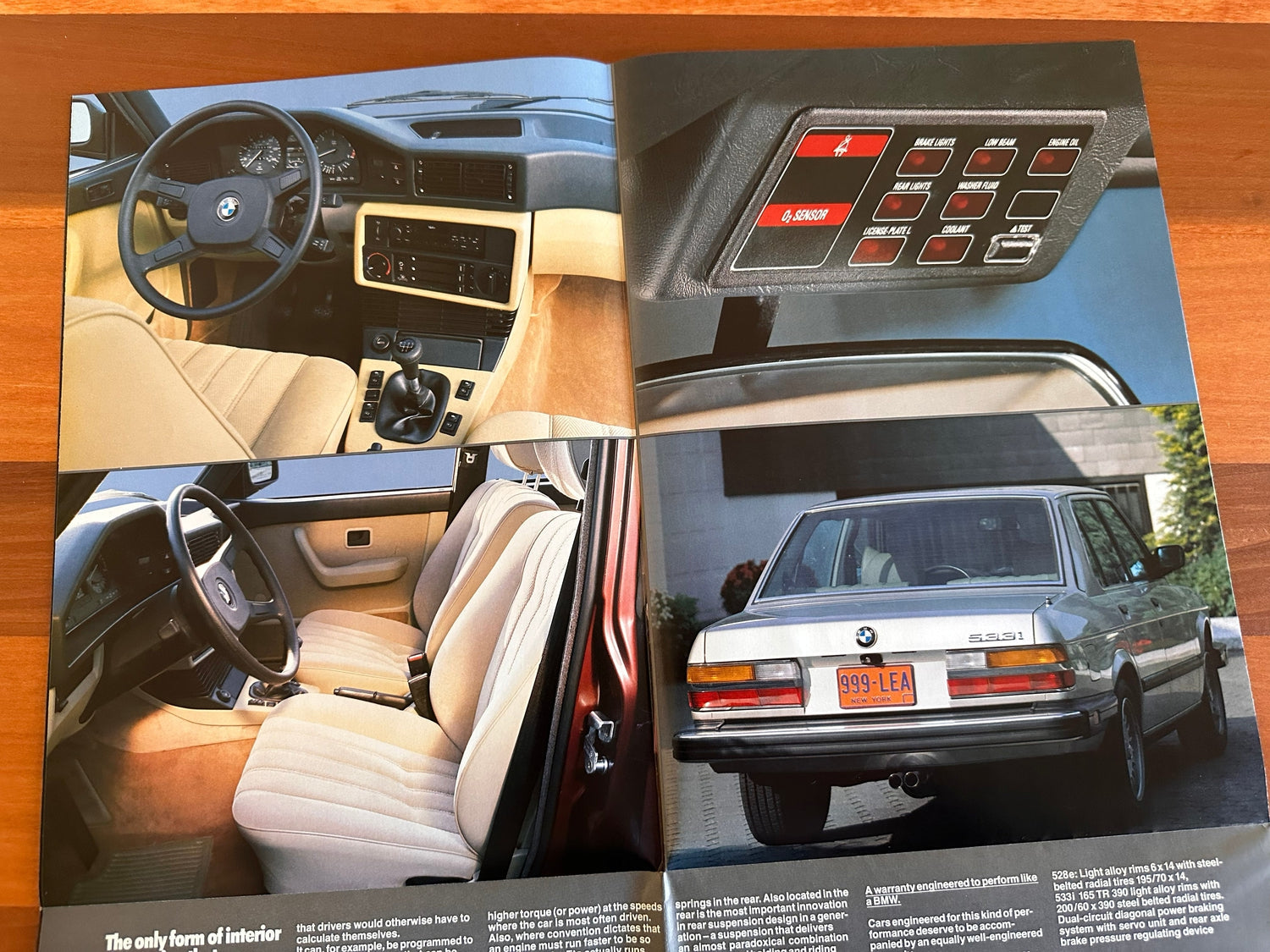BMW-E28 528e, 533i, 1983 Foldout-Dealership-Sales-Brochure