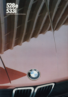 BMW-E28 528e, 533i, 1983 Foldout-Dealership-Sales-Brochure