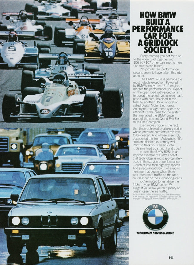 BMW-E28 528e Gridlock Society-Magazine-Ad