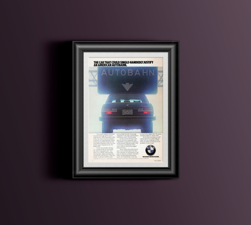 BMW-E28 533i American Autobahn-Magazine-Ad
