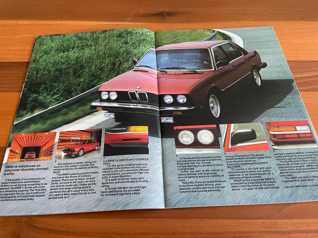BMW-E28 Sedan, 1983-Dealership-Sales-Brochure