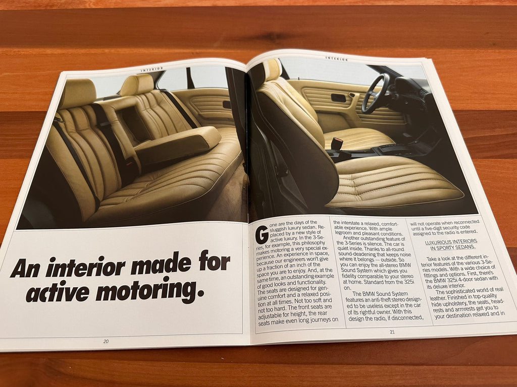 BMW-E30, 1987-Dealership-Sales-Brochure