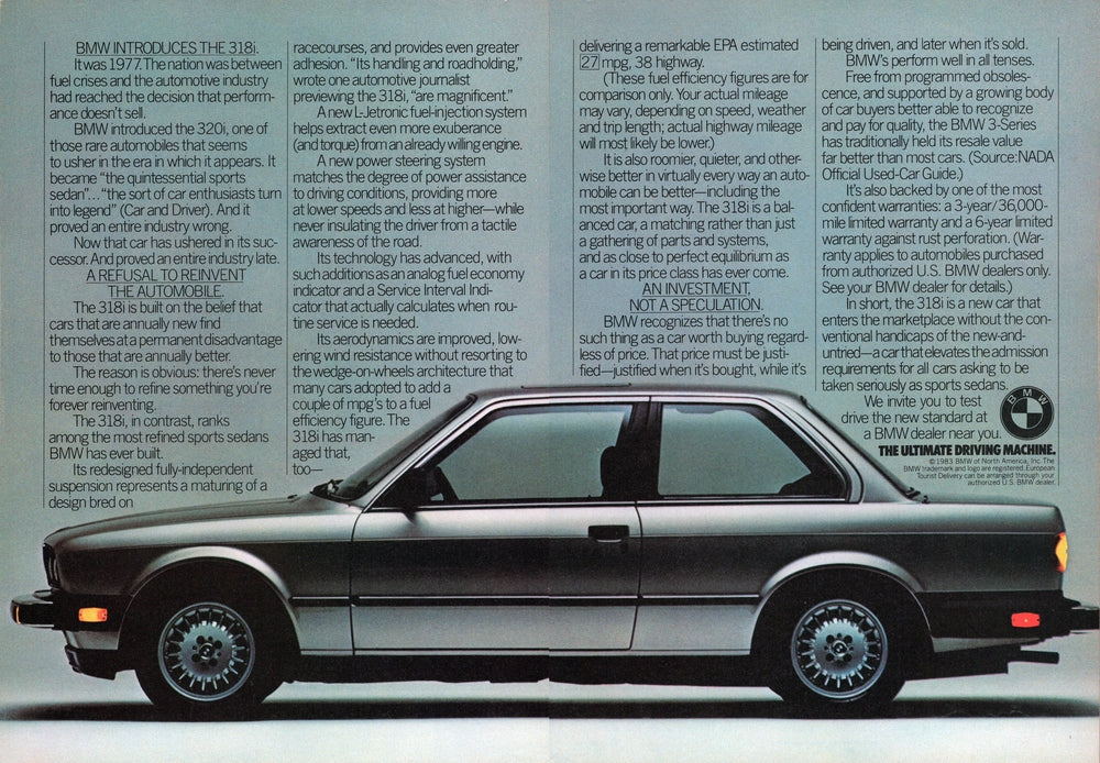 BMW-E30 318i 1983-Magazine-Ad