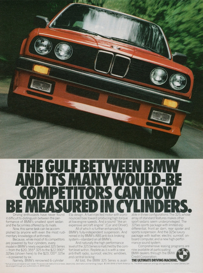 BMW-E30 325 / es-Vintage-Print-Magazine-Ad-BIMMERtips.com