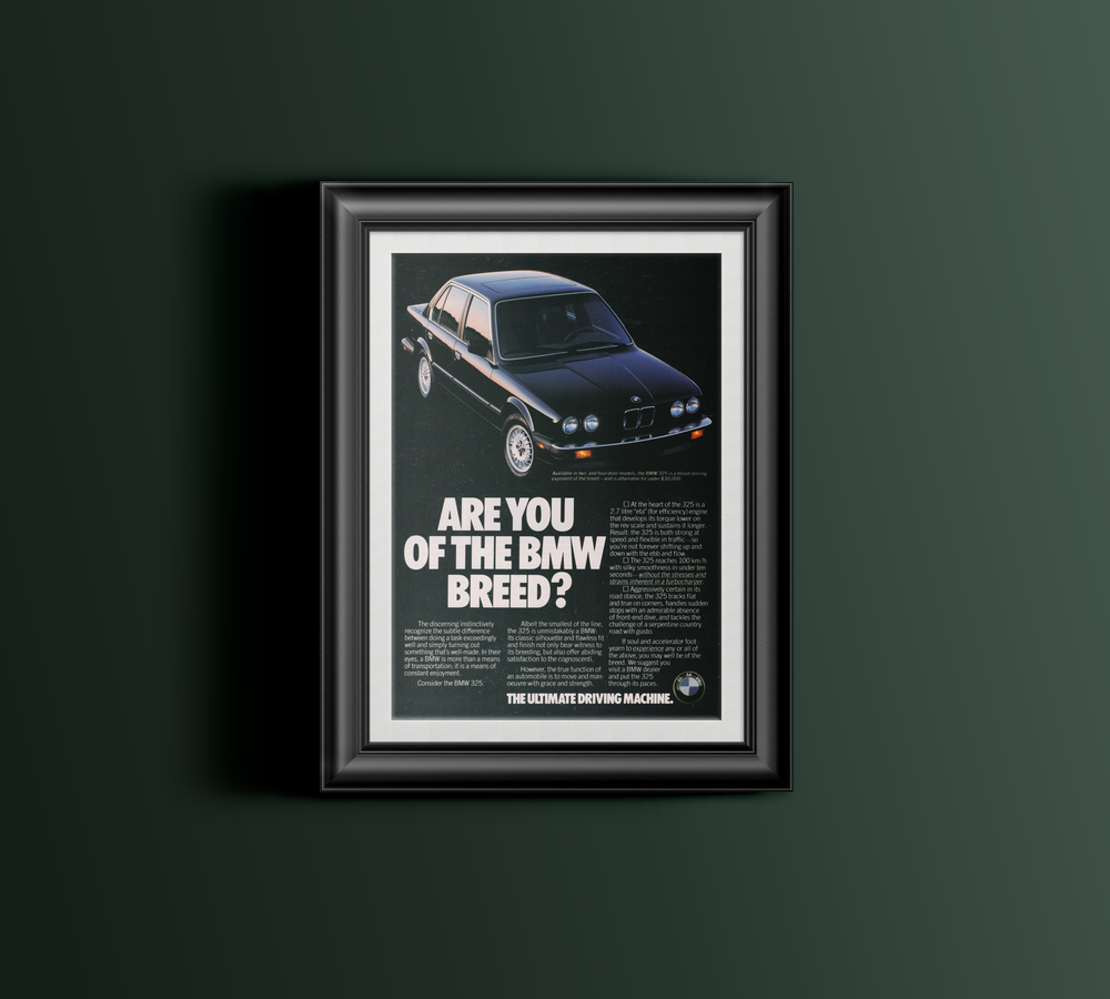 BMW-E30 325e 1988-Magazine-Ad