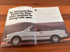 BMW-E30 Convertible, 1987-Dealership-Sales-Brochure