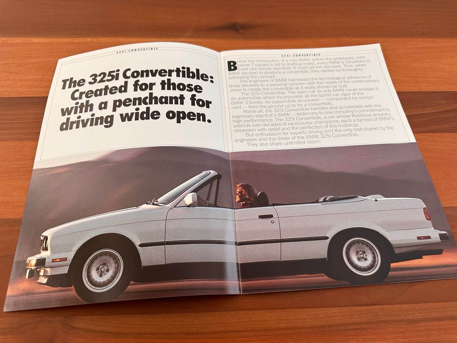 BMW-E30 Convertible, 1987-Dealership-Sales-Brochure