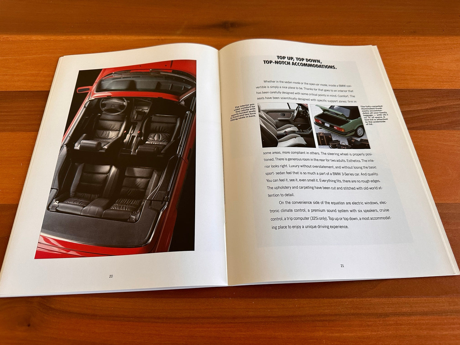 BMW-E30 Convertible, 1990-Dealership-Sales-Brochure