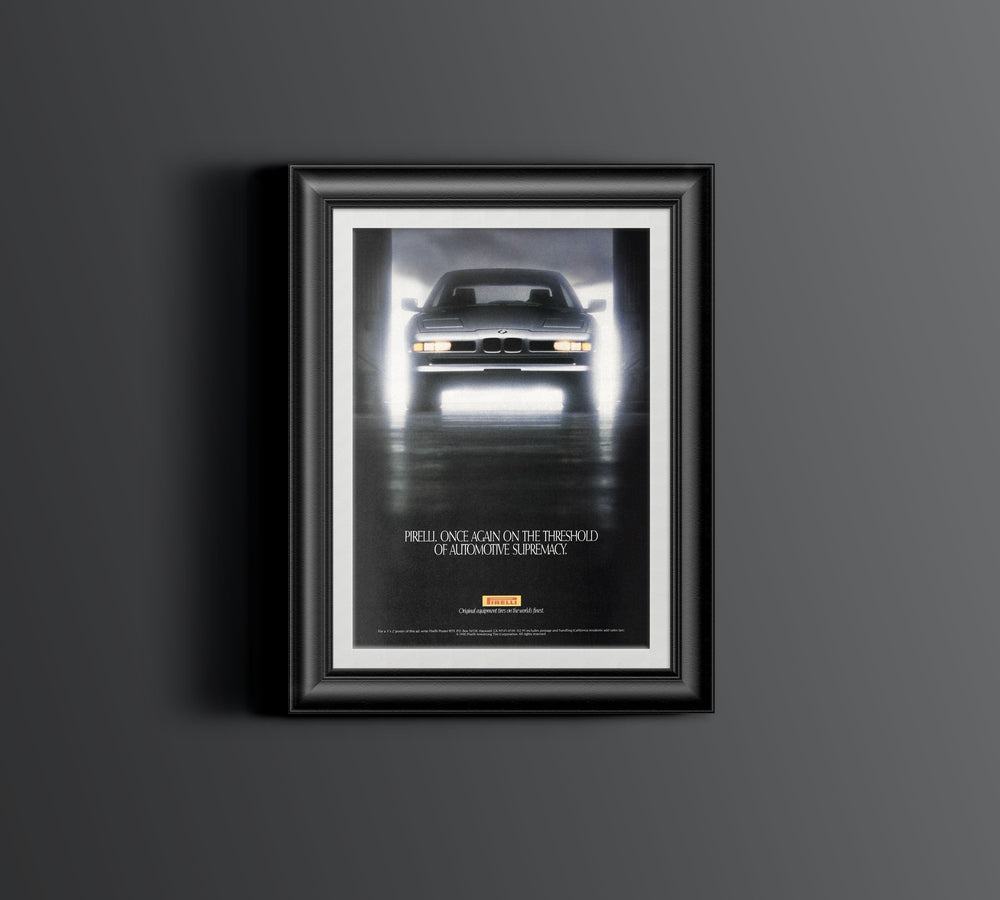 BMW-E31 8 Series Pirelli-Magazine-Ad