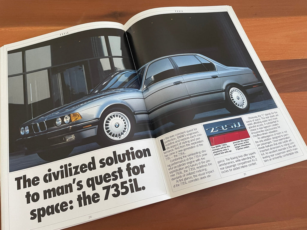 BMW-E32 735i/iL, 1988-Dealership-Sales-Brochure