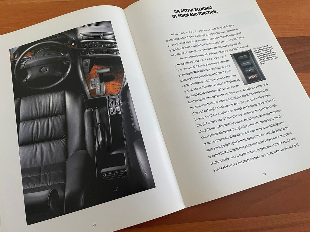 BMW-E32 735i/iL, 1992-Dealership-Sales-Brochure