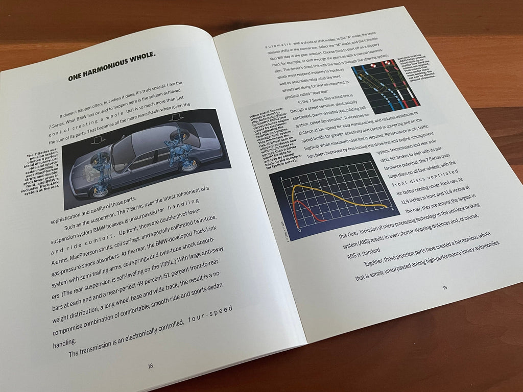 BMW-E32 735i/iL, 1992-Dealership-Sales-Brochure