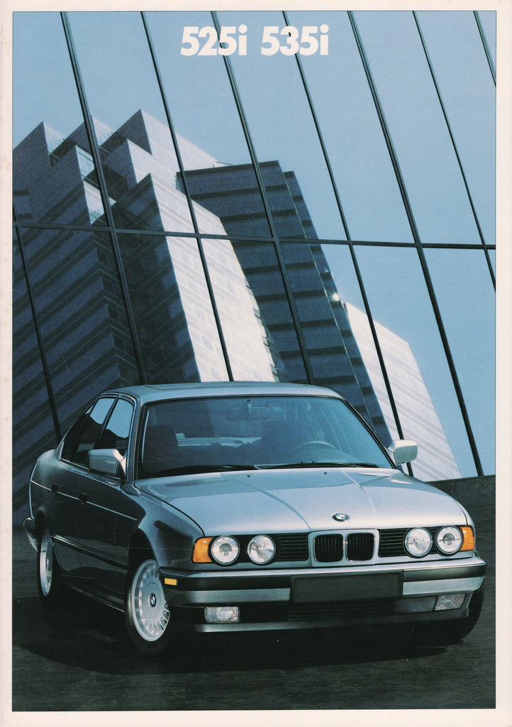 BMW-E34 Sedan, 1988-Dealership-Sales-Brochure