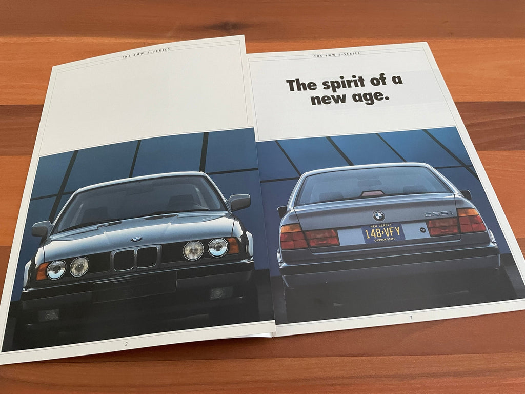 BMW-E34 Sedan, 1988-Dealership-Sales-Brochure