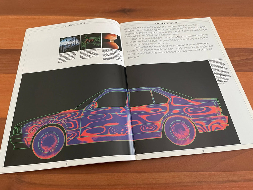 BMW-E34 Sedan, 1988-Dealership-Sales-Brochure