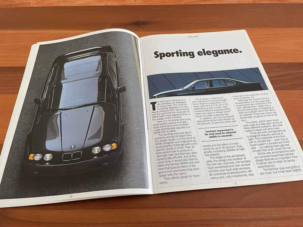 BMW-E34 Sedan, 1988-Dealership-Sales-Brochure