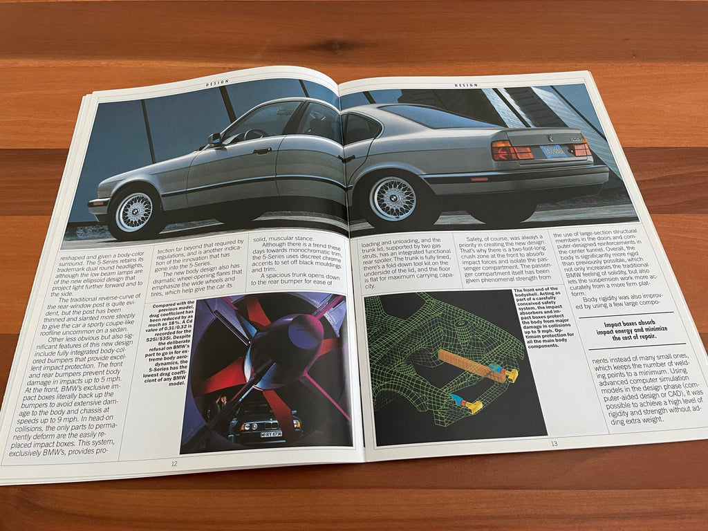 BMW-E34 Sedan, 1988-Dealership-Sales-Brochure