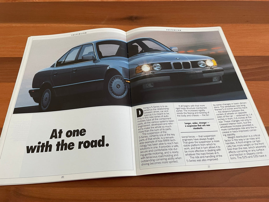 BMW-E34 Sedan, 1988-Dealership-Sales-Brochure