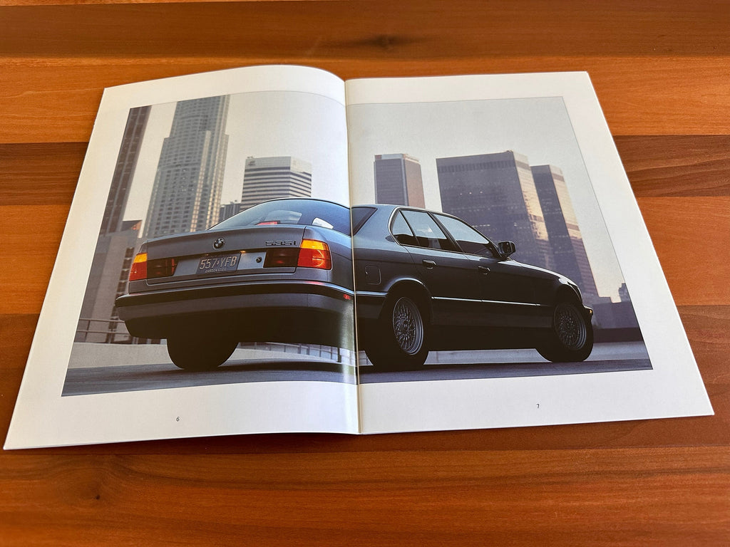 BMW-E34 Sedan, 1990-Dealership-Sales-Brochure
