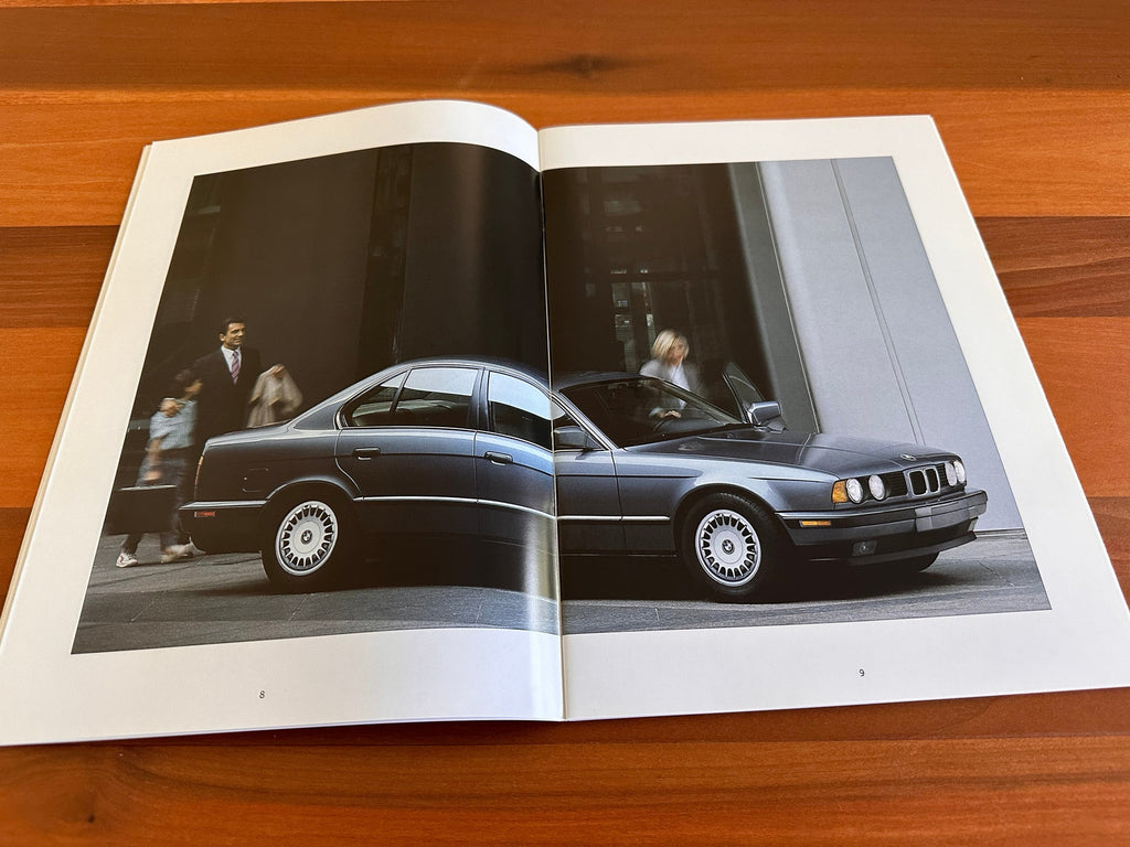 BMW-E34 Sedan, 1990-Dealership-Sales-Brochure