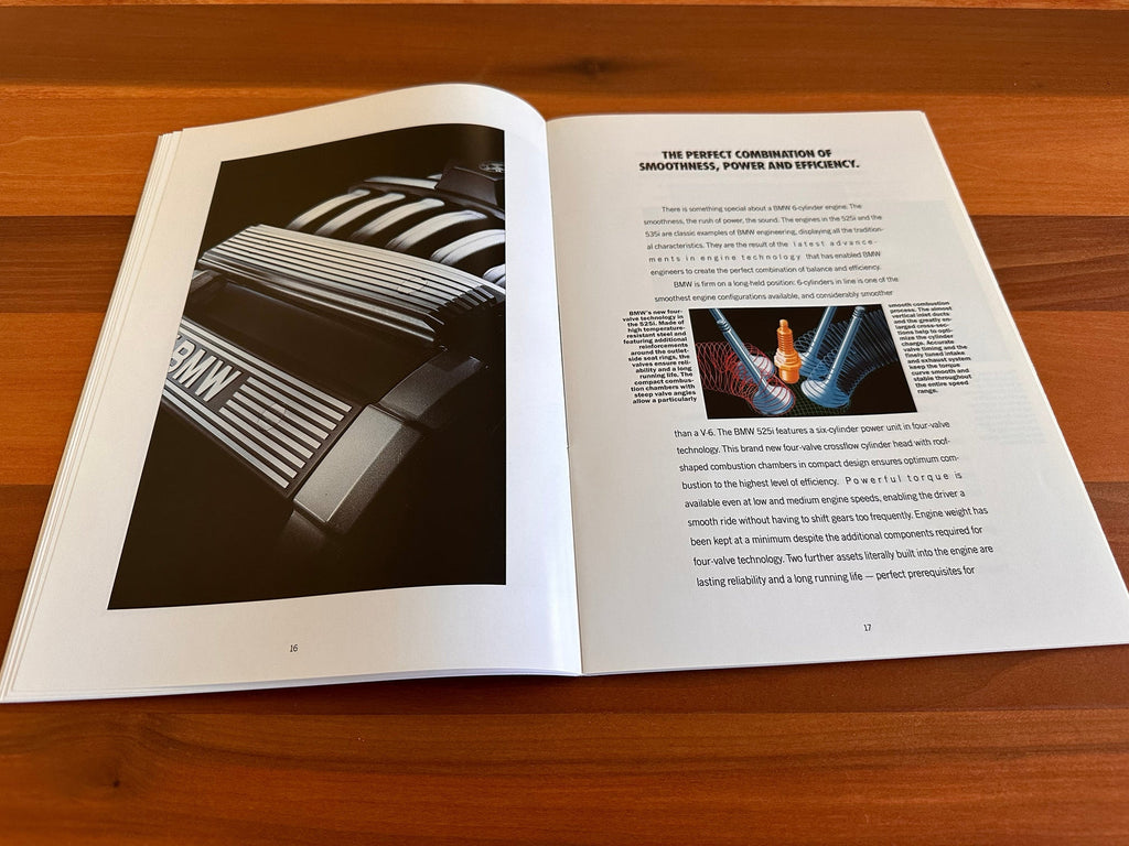BMW-E34 Sedan, 1990-Dealership-Sales-Brochure